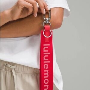 Lululemon Logo Strap Keychain / Bag Charm Red (Collective Membership Exclusive)